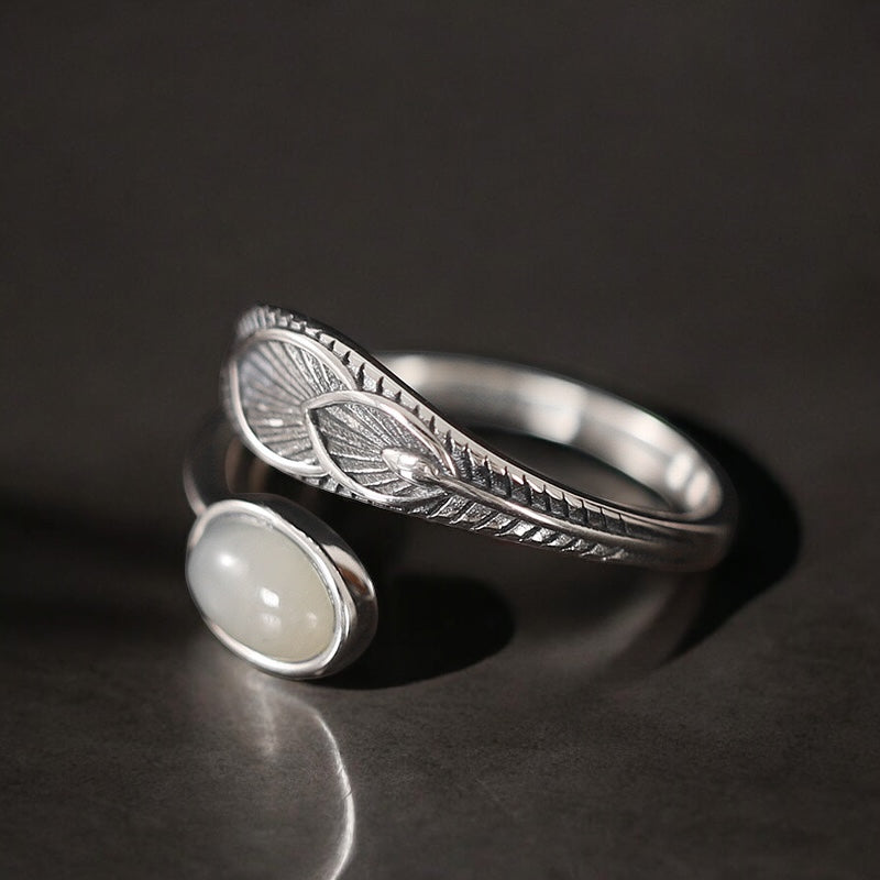 Leaf Oval Rings