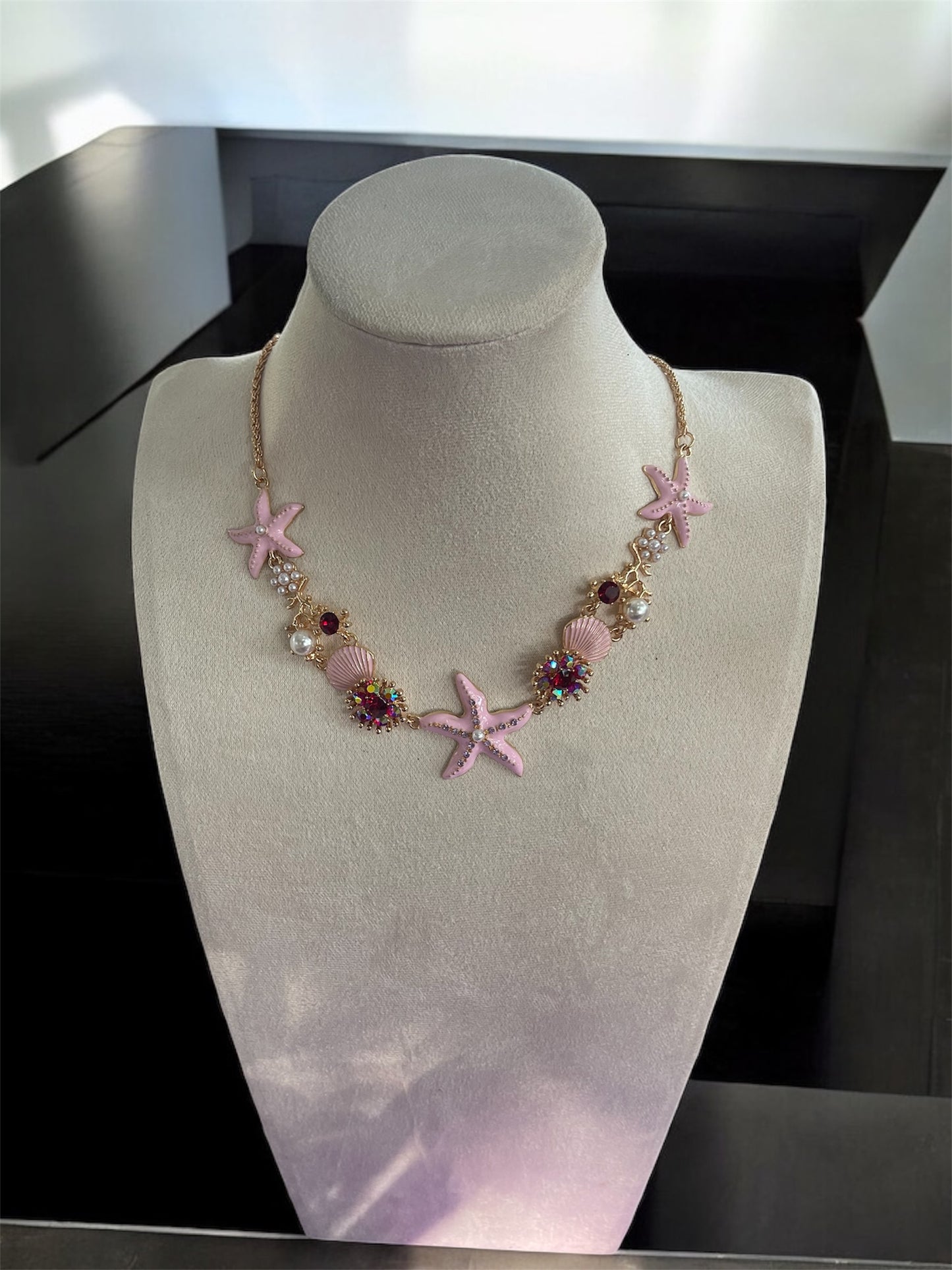 Colorful sea necklace with earrings