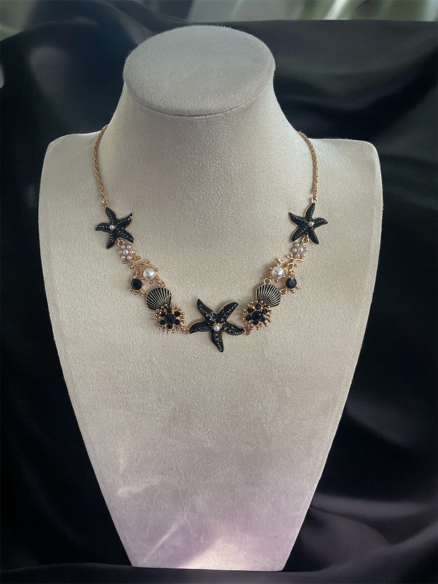 Colorful sea necklace with earrings